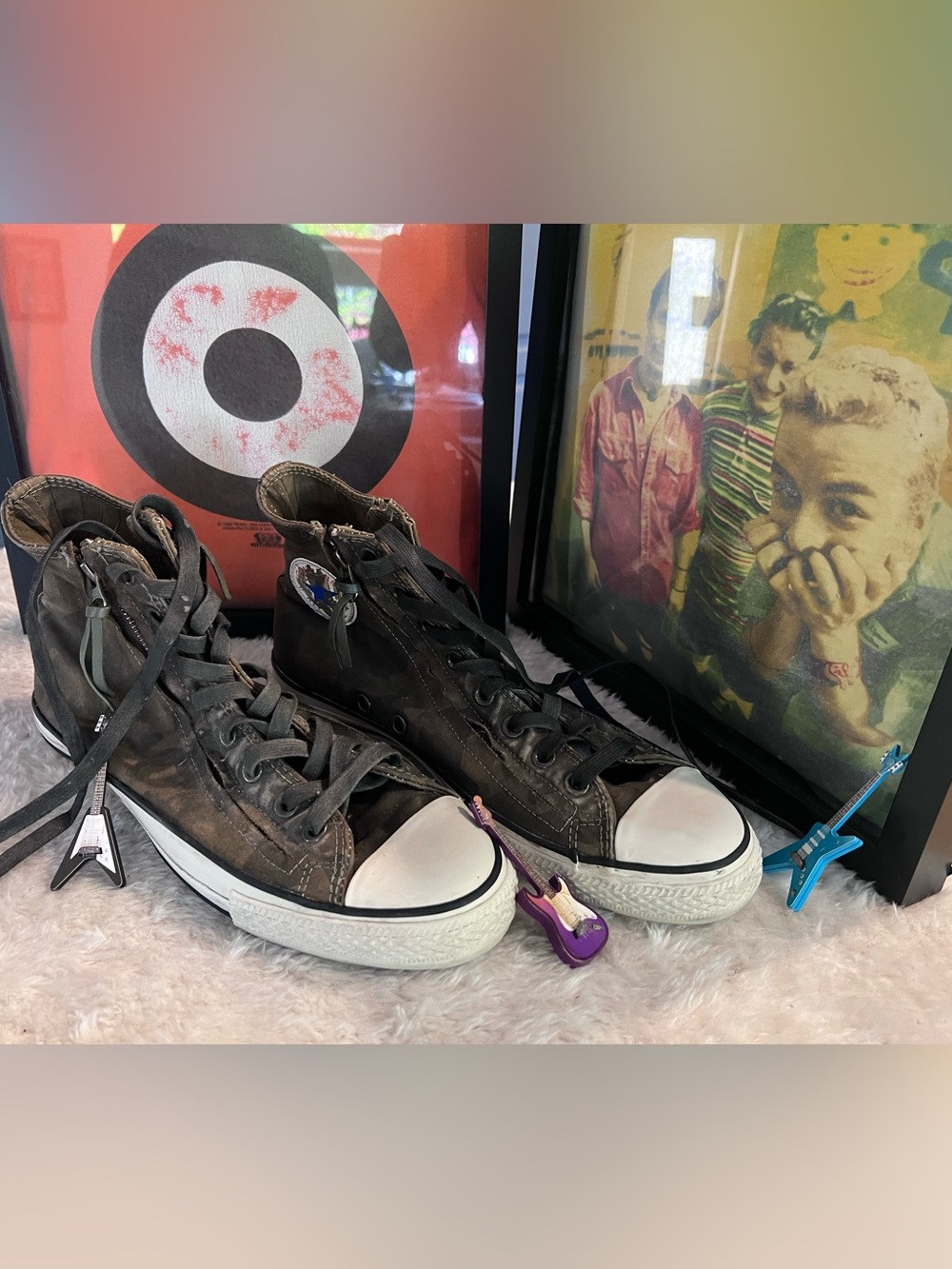 John Varvatos X Converse Chuck Taylor Canvas Doible Zip High Tops.